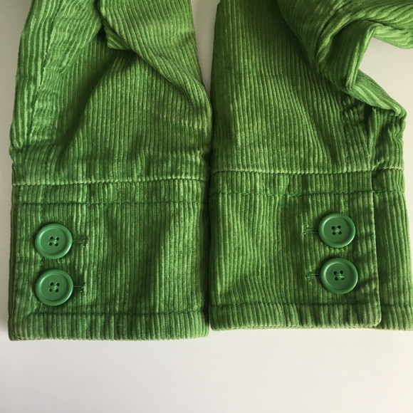 Ladies GAP Green Corduroy Peacoat - Picture 5 of 7